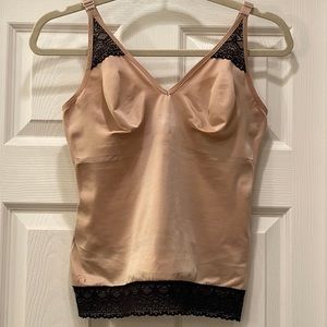 Ruby Ribbon Pin-Up Cami size 34 Pale w/ Black